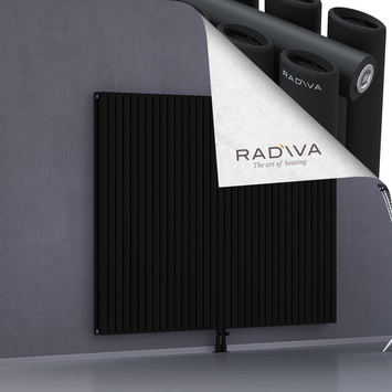 Tano Aluminium Radiator 1500x1964 Black Bottom Middle 50mm