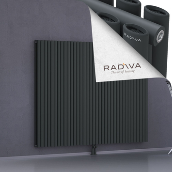 Tano Aluminium Radiator 1500x2080 Dark Anthracite Bottom Middle 50mm