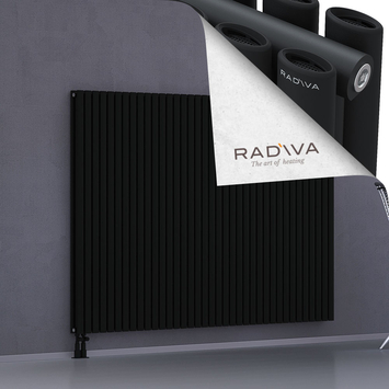 Tano Aluminium Radiator 1500x2138 Black Bottom Left 50mm