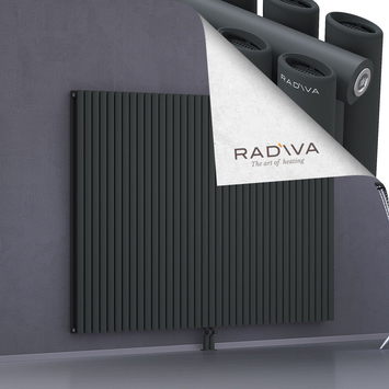 Tano Aluminium Radiator 1500x2138 Dark Anthracite Bottom Middle 50mm