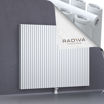 Tano Aluminium Radiator 1500x2138 White Bottom Middle 50mm