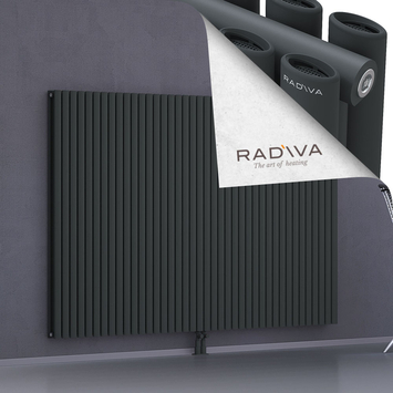 Tano Aluminium Radiator 1500x2312 Dark Anthracite Bottom Middle 50mm