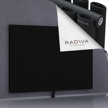 Tano Aluminium Radiator 1500x2428 Black Bottom Middle 50mm