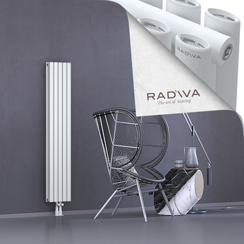 Tano Aluminium Radiator 1500x282 White Bottom Middle 50mm