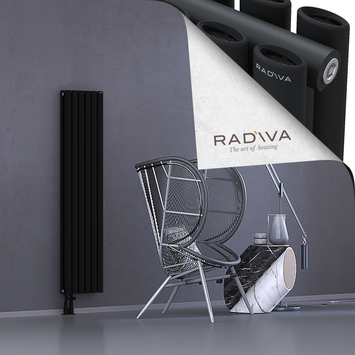 Tano Aluminium Radiator 1500x340 Black Bottom Left 50mm