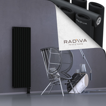 Tano Aluminium Radiator 1500x514 Black Bottom Right 50mm