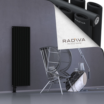Tano Aluminium Radiator 1500x514 Black Bottom Left 50mm
