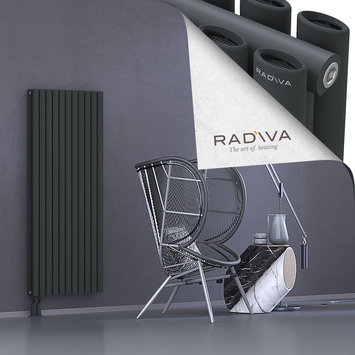 Tano Aluminium Radiator 1500x630 Dark Anthracite Bottom Left 50mm