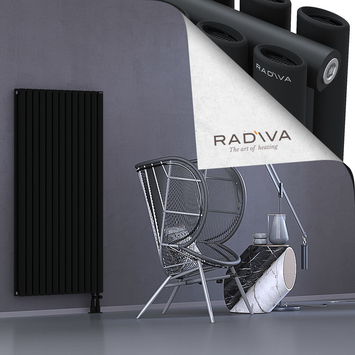 Tano Aluminium Radiator 1500x746 Black Bottom Right 50mm
