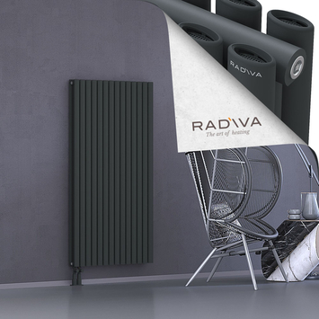 Tano Aluminium Radiator 1500x804 Dark Anthracite Bottom Left 50mm