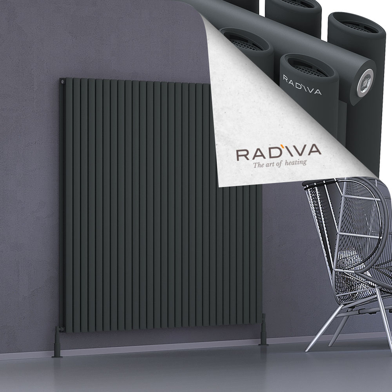 Tano Aluminium Radiator 1600x1616 Dark Anthracite 