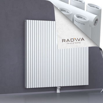 Tano Aluminium Radiator 1600x1964 White Bottom Middle 50mm