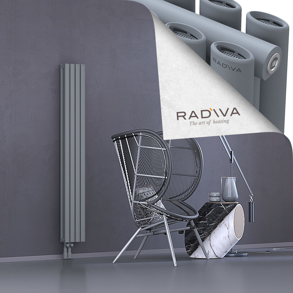 Tano Aluminium Radiator 1600x224 Grey - 4