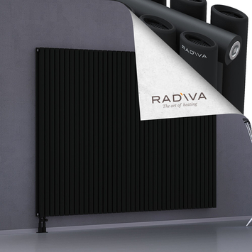 Tano Aluminium Radiator 1600x2254 Black Bottom Left 50mm