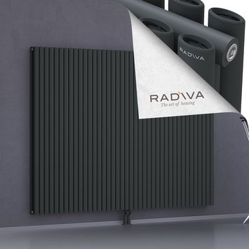 Tano Aluminium Radiator 1600x2312 Dark Anthracite Bottom Middle 50mm