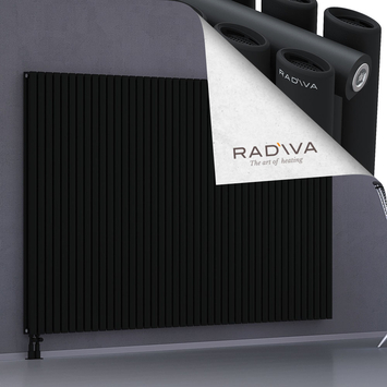 Tano Aluminium Radiator 1600x2486 Black Bottom Left 50mm