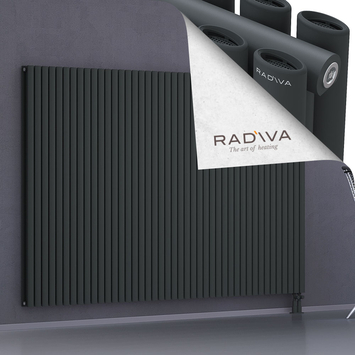Tano Aluminium Radiator 1600x2486 Dark Anthracite Bottom Right 50mm