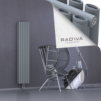 Tano Aluminium Radiator 1600x340 Grey Bottom Middle 50mm
