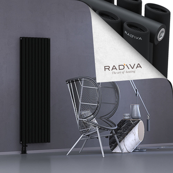 Tano Aluminium Radiator 1600x514 Black Bottom Left 50mm