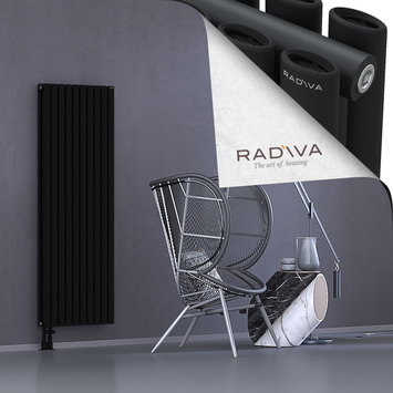 Tano Aluminium Radiator 1600x572 Black Bottom Left 50mm