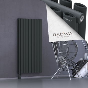 Tano Aluminium Radiator 1600x862 Dark Anthracite Bottom Left 50mm