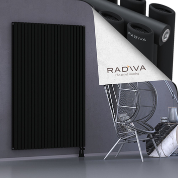 Tano Aluminium Radiator 1800x1268 Black Bottom Right 50mm