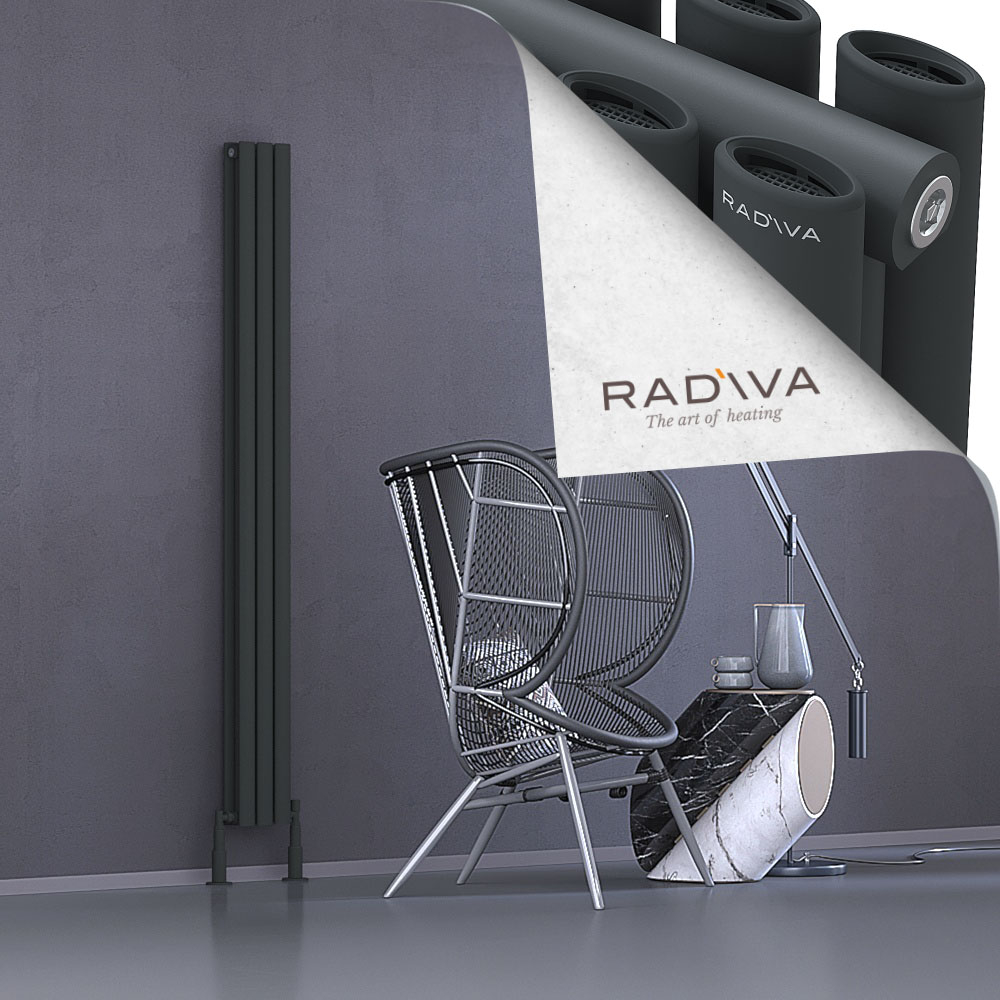 Tano Aluminium Radiator 1800x166 Dark Anthracite - 1