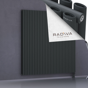 Tano Aluminium Radiator 1800x1964 Dark Anthracite Bottom Right 50mm