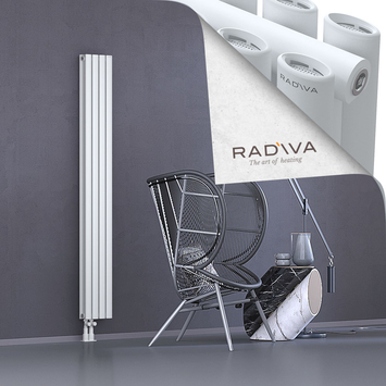 Tano Aluminium Radiator 1800x224 White Bottom Left 50mm