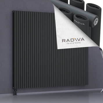 Tano Aluminium Radiator 1800x2312 Dark Anthracite Bottom Left 50mm