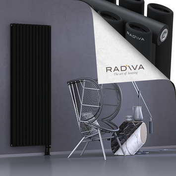 Tano Aluminium Radiator 1800x688 Black Bottom Right 50mm