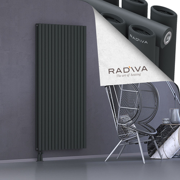 Tano Aluminium Radiator 1800x862 Dark Anthracite Bottom Left 50mm