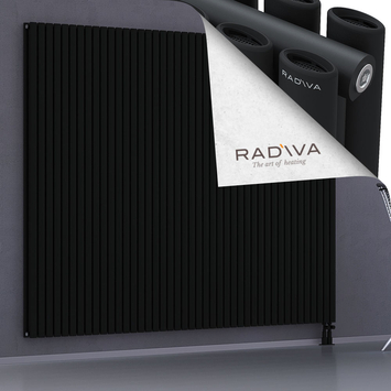 Tano Aluminium Radiator 1900x2486 Black Bottom Right 50mm