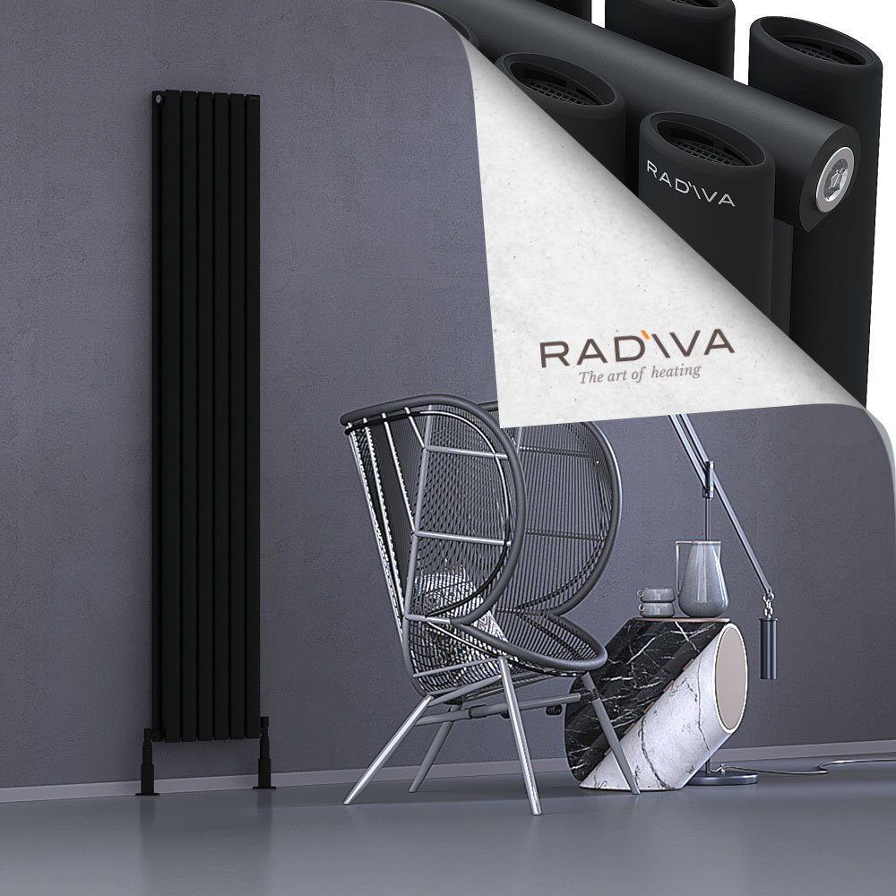Tano Aluminium Radiator 1900x340 Black - 1