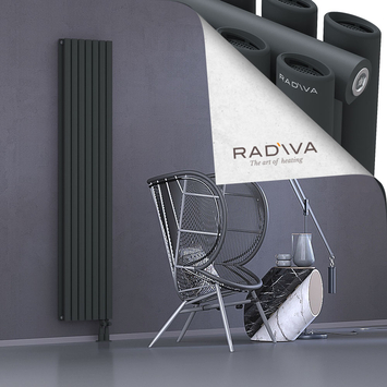 Tano Aluminium Radiator 1900x398 Dark Anthracite Bottom Right 50mm