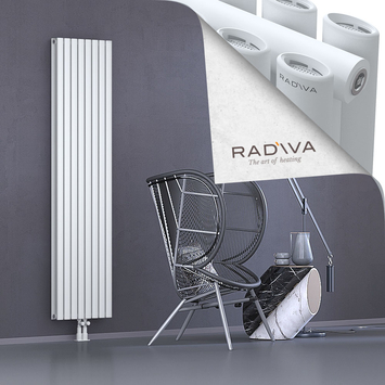 Tano Aluminium Radiator 1900x456 White Bottom Middle 50mm