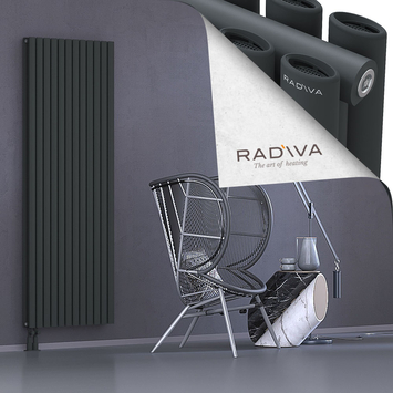Tano Aluminium Radiator 1900x688 Dark Anthracite Bottom Left 50mm