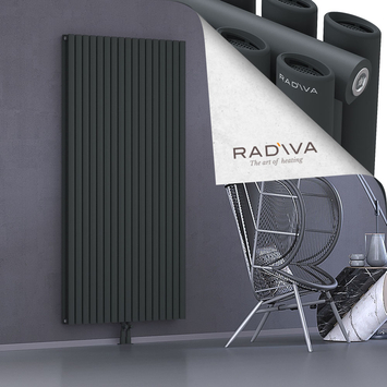 Tano Aluminium Radiator 1900x978 Dark Anthracite Bottom Middle 50mm