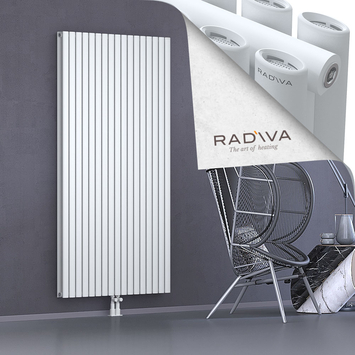 Tano Aluminium Radiator 1900x978 White Bottom Middle 50mm