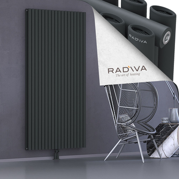 Tano Aluminium Radiator 2000x1036 Dark Anthracite Bottom Middle 50mm