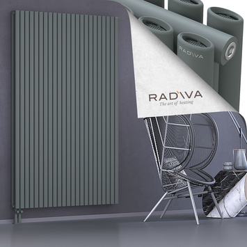 Tano Aluminium Radiator 2000x1326 Anthracite Bottom Left 50mm