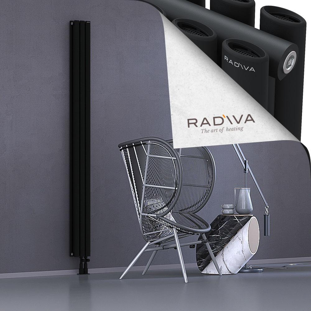 Tano Aluminium Radiator 2000x166 Black - 3