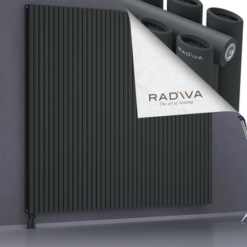 Tano Aluminium Radiator 2000x2370 Dark Anthracite Bottom Left 50mm