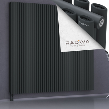 Tano Aluminium Radiator 2000x2428 Dark Anthracite Bottom Left 50mm