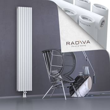 Tano Aluminium Radiator 2000x398 White Bottom Middle 50mm