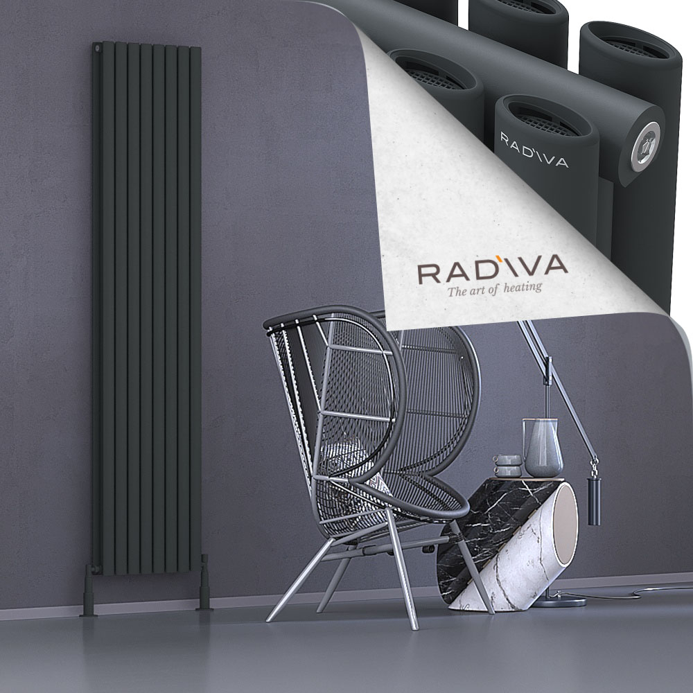 Tano Aluminium Radiator 2000x456 Dark Anthracite - 1