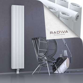 Tano Aluminium Radiator 2000x456 White Bottom Middle 50mm