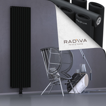 Tano Aluminium Radiator 2000x572 Black Bottom Middle 50mm