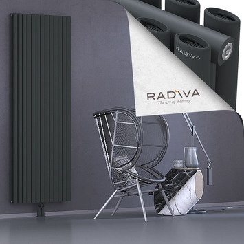 Tano Aluminium Radiator 2000x746 Dark Anthracite Bottom Middle 50mm