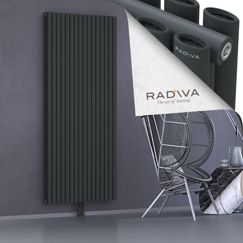 Tano Aluminium Radiator 2000x920 Dark Anthracite Bottom Middle 50mm